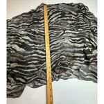 Tempo Paris Women's Small Zebra Print Sheer Overlay Top Blouse Made in Italy S Photo 2