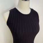 Simon Miller Lani Dress Ribbed Maxi Sleeveless Tank Black Stretch Size M Photo 1