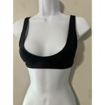 Rochelle Sara Black Scoop Neck Bikini Top Bra Swimwear Size Small Photo 3