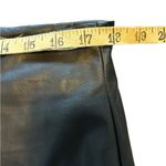 New York And Company  black faux leather midi skirt size 14 Photo 4