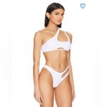 superdown  NWT misty bikini top white strappy women’s size medium Photo 1