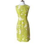 Vintage Womens Green Cocktail Dress 12 Semi Formal Retro Silk 60s Classic Y2K Photo 9