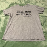 Thou Shall Not Try Me Graphic Large Grey Tee | Mood 24:7 | Gray Photo 2