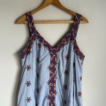Sundance  Blue Boho Wandering Soul Embroidered Midi Sleeveless Dress MP Photo 2