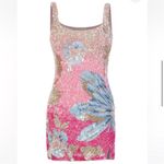 NEW LA FUORI Fleur Oasis Mini Dress in Pink Ombre Size M Photo 4