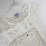 Crochet Lace Tunic Top Size XL White Photo 5