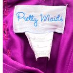 Elegant Purple Ruffle Holiday Sleeveless Party Dress by PRETTY MAIDS ~ Women's 8 Photo 5