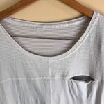 Lululemon Run Away Tee Size 14 SS Shirt White Reflector Pocket Activewear Yoga Photo 1