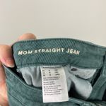 American Eagle Corduroy Mom Straight Jeans Green Women’s Size 10 Long Casual Photo 4