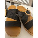 Italian Shoemakers  Wedge Sandals Blue Strap Size 7 M Made in Italy Photo 2