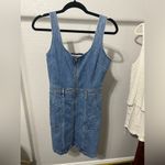 7 For All Mankind  Front Zip Denim Mini Dress Photo 2