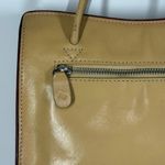 Vintage Monsac yellow leather shoulder purse 7x10x3.5" 6" Handle Photo 7