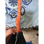 ZARA  Blue Embroidered Boho Peasant‎ Top M Lyocell Pom Pom Festival Folkk Photo 6