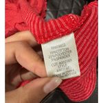 Max Studio Size Small Red and White Dress Waist Ruffle Bottom Striped Stripes Photo 4