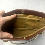 Source Unknown Handbag with Metal Handles and Gold Chain Clutch Photo 4