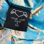 Hell Bunny Vixen Blue Yellow White Sunflower Retro Pinup Cottagecore Swing Skirt Photo 4