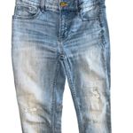 White House | Black Market High Rise - Blue Ankle Cropped Jeans Relaxed Fit Photo 2