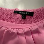 Strut & Bolt Elegant Fuchsia Ruffled One-Shoulder Blouse Photo 2