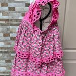 Jennifer Grace JENNIFER & GRACE Eyelet Trim Top blouse pink Size Large New Photo 4