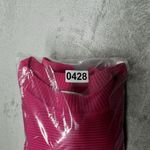 Pink Rose  Sweater Women Medium Pink Ribbed Cropped Colorful Preppy Office Casual Photo 7