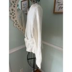 Tanya Taylor  Ally Knit Pullover Sweater S White Twisted Alpaca Wool Long Sleeve Photo 3