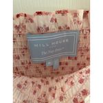 Hill House Ellie Dress M Pink Spaced Floral Smocked Midi Ruffle Sleeve Tiered Photo 3