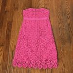Lilly Pulitzer  Bowen Lace Dress Strapless Pink size 0 Photo 1
