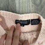 Nordstrom Vintage  Handknit cableknit light pink chunky sweater Photo 3