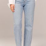 Abercrombie & Fitch Curve Love Ultra High Rise Ankle Straight Jean Photo 0