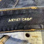 American Eagle Artist Crop Jeans Women Size 16 Long Next Level Stretch Dark Wash Photo 8