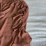 ZARA  Women's Ruffled Blouse in antique rose Photo 2