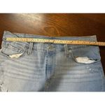 Levi's Mid Length Shorts Women 32 Spring Summer Fringe Raw Hem Distressed Beach Photo 4