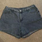 SheIn  Women’s Blue High-waisted Denim Mom Shorts Photo 0