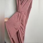 VICI Janine Drape Knit Midi Dress in dark mauve Photo 5