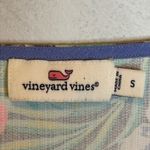 Vineyard Vines Vineyard Vines Blouse Women's Size Small Floral Cotton Tropical Pink Blue Photo 2