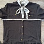 Sandro SHORT DRESS WITH POLKA DOT TIE Photo 12