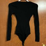 Abercrombie & Fitch black bodysuit with ring chest detail Photo 4