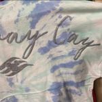 Disney  parks cruise line castaway cay cropped blue aqua tie-dye spirit jersey M Photo 3
