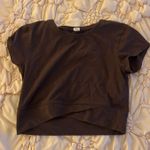 Old Navy Active Brown Crossover Athletic Shirt  Photo 0