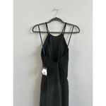 Mac Duggal IEENA FOR  26618 Criss Cross Back Halter Neck Dress Black Photo 6