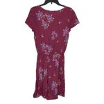 Matilda Jane Women Dress Art Class Cinched Waist Crochet Floral Maroon Size XS Photo 10
