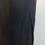 Donna Ricco Vintage Classic Black Tie Back Formal Midi Dress Photo 3