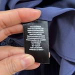 Alice + Olivia Navy Off Shoulder Eyelet Smoked Mini Dress Size 2 Photo 9