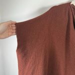 Vince Ribbed Cashmere Wool Poncho Sweater Henna Brown Oversized Womens XS Photo 7
