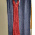 Cinderella Divine  Maroon Burgundy Sequins Formal Dance Homecoming Dress Size 12 Photo 1