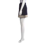 Michael Kors Denim Mini Skirt With Seashell Embellishment Size 14 Photo 1