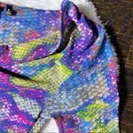 Black Label Saks Fifth Avenue Multicolor Snakeskin Print Ruched Top Photo 4