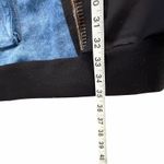 Lola Bianka Sweatshirt Large/XL Black Blue Denim Mixed Media Patchwork Y2K Glam Photo 9