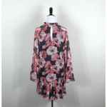 MISA Los Angeles Blythe Dress Floral Pink Black Chiffon Photo 7