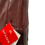 Spanx  Faux Patent Leather Leggings Large Burgundy‎ Ruby Photo 8